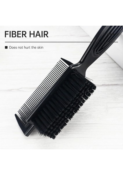 Fırça Stili Pro Çift Taraflı Sakal Fırçası Berber Boyun Tarağı Solma Fırçası Erkek Yüz Saç Temizleme Aracı Boyun Çoklu Yüz Silgi Fırçası (Yurt Dışından) fırsatları