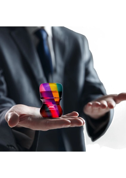 28MM Tarzı Boti Tıraş Fırçası Tıraş Kolu El Yapımı Reçine Gökkuşağı Kolu Erkek Sakal Temizleme Aracı Güzellik Fırçaları (Yurt Dışından) fiyatları