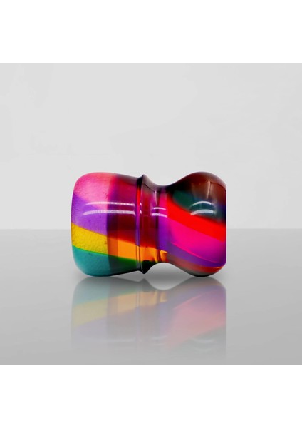 28MM Tarzı Boti Tıraş Fırçası Tıraş Kolu El Yapımı Reçine Gökkuşağı Kolu Erkek Sakal Temizleme Aracı Güzellik Fırçaları (Yurt Dışından) fırsatları