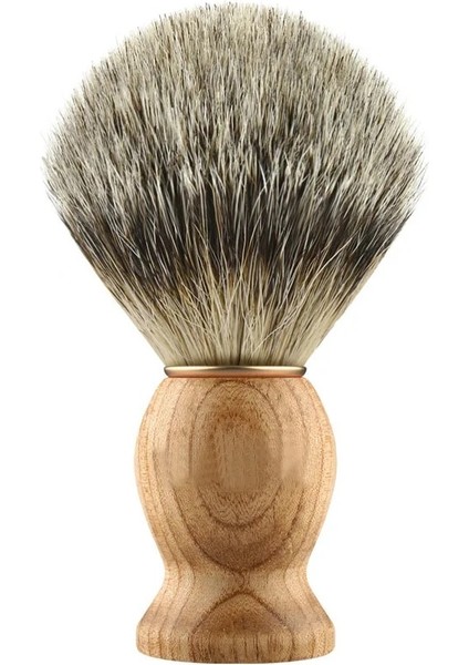 Fırça Stili Tıraş Fırçası Düğüm El Yapımı Ahşap Saplı Saf Porsuk Saç Fırçası Erkekler Için Geleneksel Islak Tıraş Erkekler Için Tıraş Hediye (Yurt Dışından)