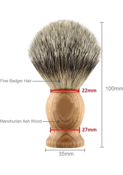 Fırça Stili Tıraş Fırçası Düğüm El Yapımı Ahşap Saplı Saf Porsuk Saç Fırçası Erkekler Için Geleneksel Islak Tıraş Erkekler Için Tıraş Hediye (Yurt Dışından) fırsatları
