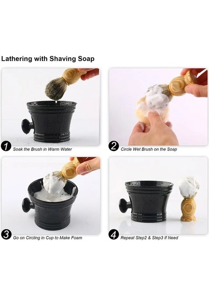 Fırça Stili Tıraş Fırçası Düğüm El Yapımı Ahşap Saplı Saf Porsuk Saç Fırçası Erkekler Için Geleneksel Islak Tıraş Erkekler Için Tıraş Hediye (Yurt Dışından) indirimleri