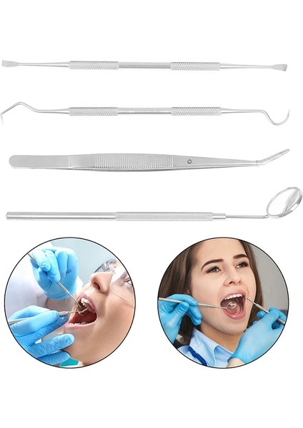 3 Adet Tarzı Et Diş Temizleme Araçları Diş Hekimi Tartar Kazıyıcı Ölçekleyici Plak Sökücü Diş Hijyeni Aletleri Kiti (Yurt Dışından) fiyatları