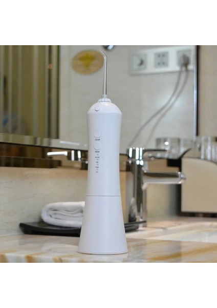Beyaz Stil Akülü Su Diş Ipi Oral Irrigator Diş Diş Temizleyici Degrade Renk Su Kürdan Diş Jet Parantez Temizleme 230 ml (Yurt Dışından)