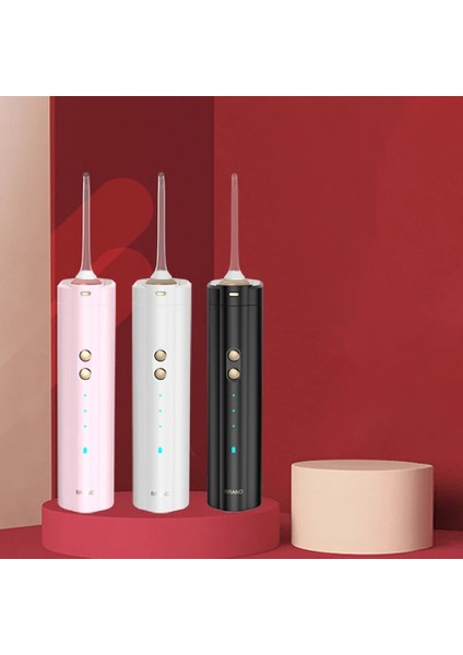 Siyah Stil 150 ml Su Flosser Akülü Diş Ağız Sulama Cihazı, 2 Jet Uçlu, Pil Göstergesi, Diş Telleri Için Şarj Edilebilir Ağız Sulama Cihazı (Yurt Dışından) fırsatları
