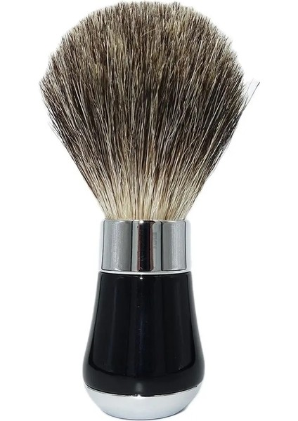 Magyfosia Man Sofy Saf Porsuk Saç Tıraş Fırçası Matraight Claafety Jilet Için Siyah Reçine Saplı (Yurt Dışından)