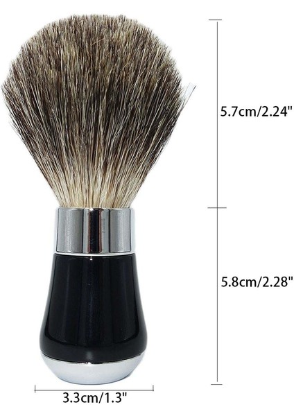 Magyfosia Man Sofy Saf Porsuk Saç Tıraş Fırçası Matraight Claafety Jilet Için Siyah Reçine Saplı (Yurt Dışından) fırsatları