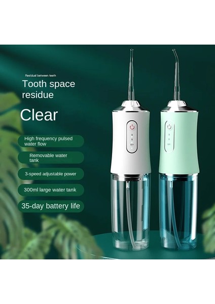 Yeşil Stil Güçlü Diş Su Jeti Pensesinde Ağız Yıkama Makinesi Taşınabilir Oral Irrigator Diş Beyazlatma Diş Temizleme Sağlık (Yurt Dışından)
