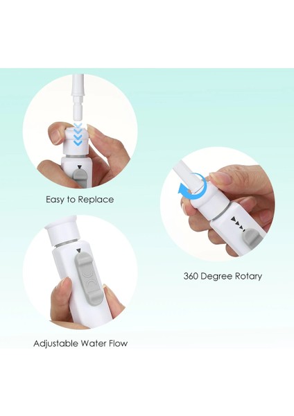 A01 Stili Musluk Pensesinde Diş Ölçekleyici Diş Matematik 3 Delik Su Sütunu Sprey Tartar Kaldırmak 360 Dönebilen Meme Ağız Hijyeni Temiz (Yurt Dışından) indirimleri
