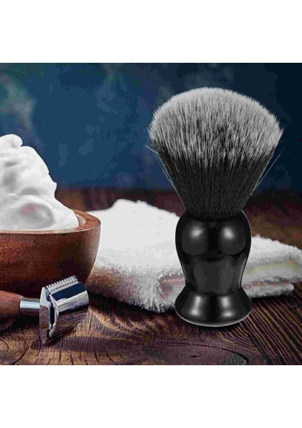 Siyah Stil Fırça Tıraş Sakal Erkekler Porsuk Tıraş Saç Kolu Berber Bıyık Şekillendirme S Aracı Krem At Bakım Sentetik Kıl Şekli Yuvarlak (Yurt Dışından) indirimleri