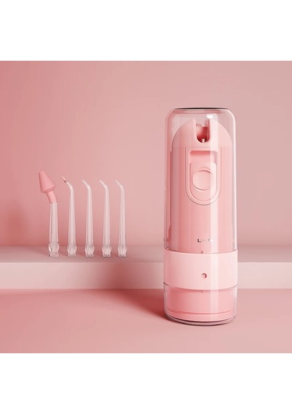 Pembe Tarzı Lmn L9 Oral Irrigator USB Şarj Edilebilir Su Jeti Pensesinde Taşınabilir Diş Floml Su Deposu Su Geçirmez Diş Temizleyici 5 Ipuçları (Yurt Dışından)