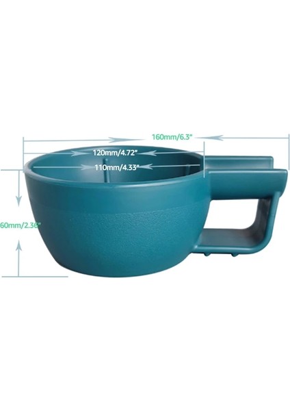 Gri Tarzı Pürüzsüz Erkek Dayanıklı Tıraş Sabunu Bardağı Isı Pürüzsüz Tıraş Ergonomik Sap Taşınabilir Pürüzsüz Kaymaz Tasarım (Yurt Dışından)