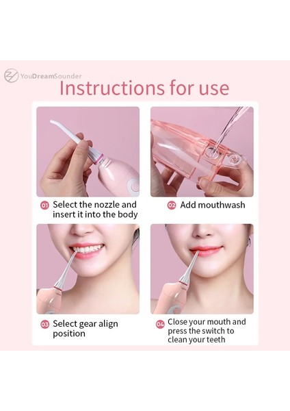 No.5 Tarzı Taşınabilir Oral Irrigator Şarj Edilebilir Diş Duşu Diş Su Jeti Akülü Iplik Su Irrigator Dişler Için (Yurt Dışından)