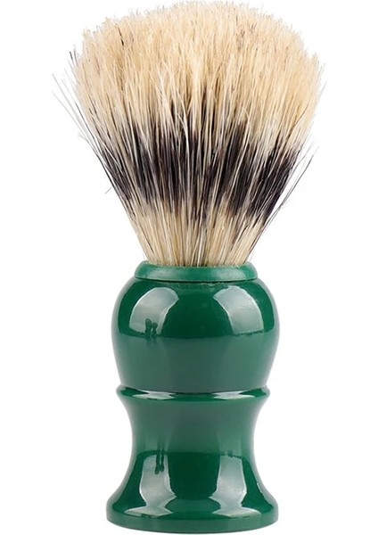 Yeşil Stil Renkli Erkekler Tıraş Sakal Fırçası Porsuk Saç Tıraş Kolu Yüz Temizleme Cihazı Yüksek Pro Salon Aracı Jilet Fırçası (Yurt Dışından)