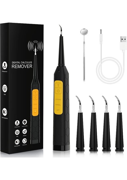 3 Adet Tarzı Taşınabilir Ultrasonik Sonic Elektrikli Diş Ölçekleyici Diş Taşı Sökücü USB Şarj Temiz Tartar Aracı Diş Beyazlatmak Ev (Yurt Dışından)