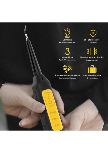 3 Adet Tarzı Taşınabilir Ultrasonik Sonic Elektrikli Diş Ölçekleyici Diş Taşı Sökücü USB Şarj Temiz Tartar Aracı Diş Beyazlatmak Ev (Yurt Dışından)
