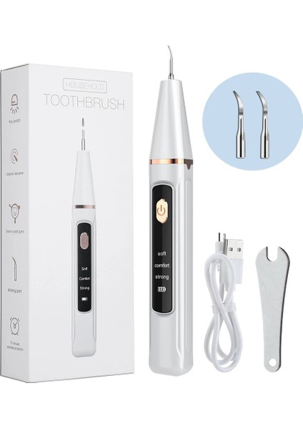 Standart Stil Ultrasonik Diş Ölçekleyici Diş Tartar Leke Elektrikli Sonic Diş Temizleme USB Taşınabilir Oral Irrigator Diş Taş Kaldırma (Yurt Dışından)