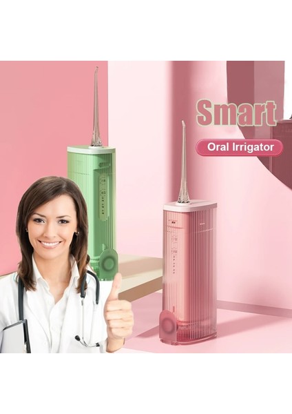 Gn Stili Taşınabilir Elektrikli Oral Irrigator Şarj Edilebilir Diş Flosser Aile Çoklu Modları Su Geçirmez Su Jeti Ipi Diş Temizleyici (Yurt Dışından)