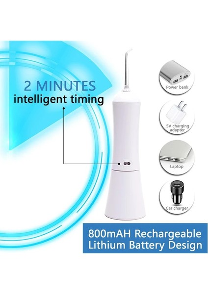 Pembe Tarzı Oral Irrigator Elektrikli Diş Temizleyici Diş Su Ipi Dönen Meme Darbe Jet Su Deposu Derin Temizlik Masajı 230 ml (Yurt Dışından) fırsatları