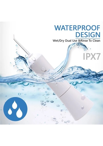 Pembe Tarzı Oral Irrigator Elektrikli Diş Temizleyici Diş Su Ipi Dönen Meme Darbe Jet Su Deposu Derin Temizlik Masajı 230 ml (Yurt Dışından) indirimleri