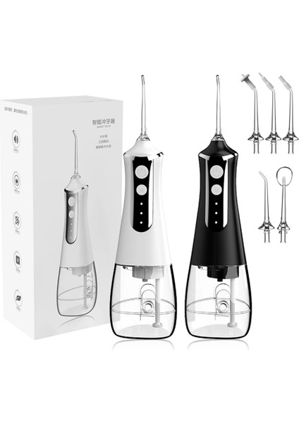 Beyaz Stil Drıyau Taşınabilir Oral Irrigator Diş Duşu Diş Jet Araçları Seçim Temizleme Diş 350 ml 5 Nozullar Ağız Yıkama Makinesi Ipi (Yurt Dışından)
