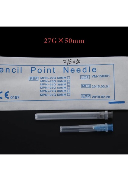 Çok Renkli Stil Tek Kullanımlık Iğne 18G 21G 22G 23G 25G 27G 30G Düz Uçlu Çentikli Endo Uçlu Iğne Şırınga Iğneleri, Ack * 10 Paket (Yurt Dışından)