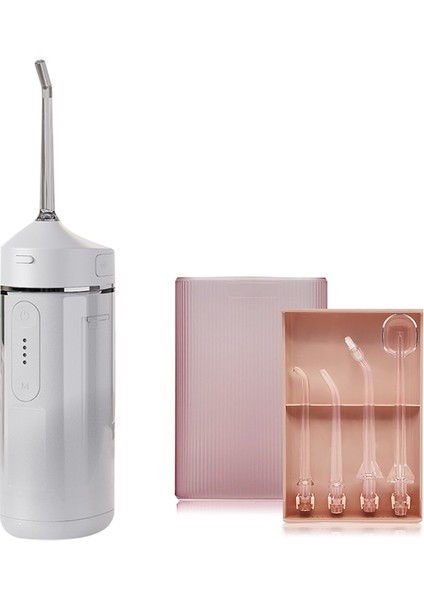 Beyaz Stil Diş Diş Temizleyici Taşınabilir Oral Sulama Su Diş Ipi USB Şarj Edilebilir Irrigator Seyahat Için Mini Su Flosser (Yurt Dışından)