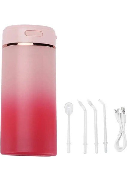 Kırmızı Stil 160 ml Akıllı Oral Irrigator 4 Dişli Modu ile Taşınabilir USB Şarj Elektrikli Diş Diş Temizleyici (Yurt Dışından)