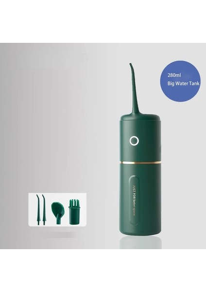 Yeşil Stil Oral Su Jeti Taşınabilir Diş Temizleyici Irrigator Diş Duşu Diş Beyazlatıcı Diş Temizleme Diş USB Şarj Edilebilir 3 Modu (Yurt Dışından)