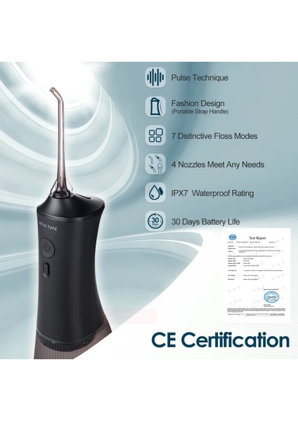 Pembe Tarzı Oral Irrigator Taşınabilir 7 Mod Şarj Edilebilir 330 ml Tankı Jet Su Geçirmez Diş Duşu Diş Su Jeti Diş Bakımı Için (Yurt Dışından)