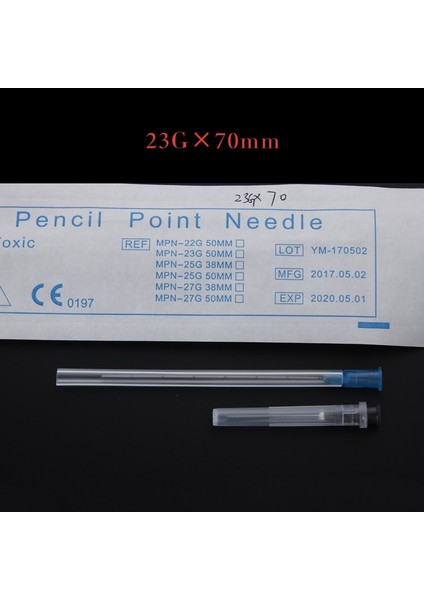 Sarı Stil Tek Kullanımlık Iğne 18G 21G 22G 23G 25G 27G 30G Düz Uçlu Çentikli Endo Uçlu Iğne Şırınga Iğneleri, Ack * 10 Paket (Yurt Dışından)
