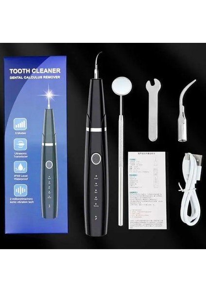 Mavi Stil Gerçek Ultrasonik Diş Temizleyici 5 Model Diş Ölçekleyici Elektrikli Diş Taşı Sökücü Sonic Leke Plak Temizleyici Tartar Eliminator (Yurt Dışından)