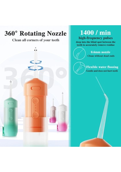Turuncu Tarzı Taşınabilir Irrigator Diş Su Jeti Diş Ipi Çekme Ağız Yıkama Makinesi Diş Hekimliği Diş Temizleme Diş Ipi Sulama (Yurt Dışından) modelleri