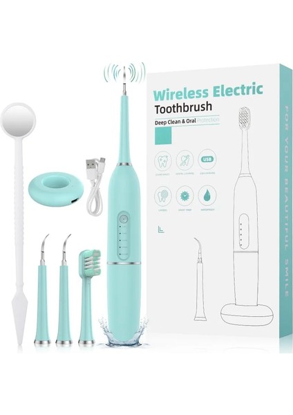 Beyaz Stil Ultrasonik Diş Ölçekleyici Elektrikli Sonic Leke Tartar Diş Taşı Sökücü Diş Beyazlatma Temizleme Ipx7 Diş Fırçası Plak Temizleyici (Yurt Dışından) fiyatları