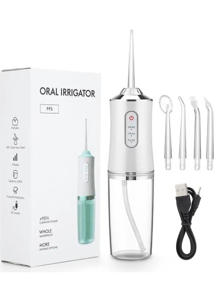 Yeşil Stil Yeni 220 ml Su Deposu Su Geçirmez 3 Mod Elektrikli Diş Temizleyici Diş Diş Duşunda Diş Su Jeti Ipuçları Oral Irrigator (Yurt Dışından) modelleri