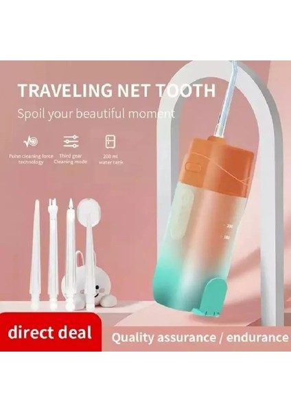 Yeşil Tarzı Taşınabilir Teleskopik Akıllı Elektrikli Diş Irrigator Su Diş Pensesinde Oral Irrigator Diş Temizleme ve Diş Beyazlatma (Yurt Dışından) indirimleri