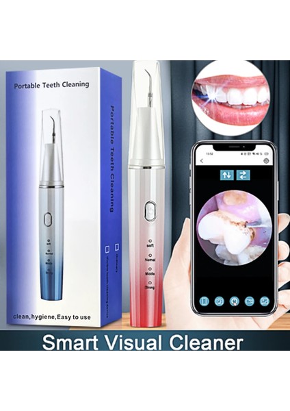 APP01-MAVI Stil Görsel Ultrasonik Diş Ölçekleyici Diş Tartar Leke Diş Taşı Sökücü Elektrikli Sonic Plak Temizleyici Diş Taş Kaldırma (Yurt Dışından) modelleri