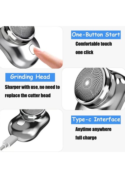 Yeşil Stil Mini USB Tıraş Makinesi Taşınabilir Elektrikli Erkekler Jileti Şarj Edilebilir Mini Elektrikli Tıraş Makinesi Cep Boyutu Islak Kuru Ağrısız Tıraş Makinesi (Yurt Dışından) fırsatları