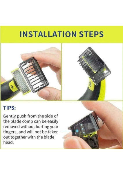 5mm Tarzı Ek Tarak mm Düzeltici Clipper Philips Oneblade Tek Bıçaklı Tıraş Makinesi Tarak Kaliper Kesici Kafa Aksesuarları (Yurt Dışından) fırsatları