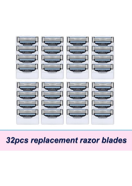 Turuncu Tarzı Tıraş Bıçağı Bıçakları Kasetleri Fit Gillette Mach 3 Turbo Manuel Tıraş Makinesi Güvenlik Düz Tıraş Bıçağı Tutucu Manuel Tıraş Makinesi Kulaklık Seti (Yurt Dışından)