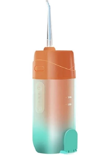 Turuncu Tarzı Taşınabilir Teleskopik Akıllı Elektrikli Diş Irrigator Su Diş Pensesinde Oral Irrigator Diş Temizleme ve Diş Beyazlatma (Yurt Dışından)