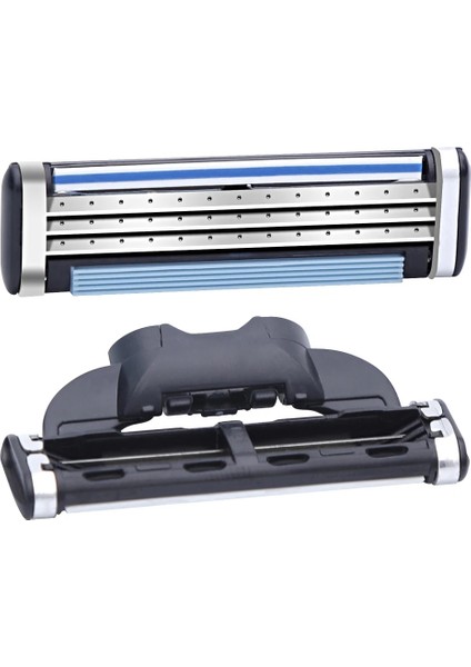 Mavi Stil 1 Kolu + 4 Bıçak Erkekler Güvenlik Tıraş Bıçağı Dayanıklı Paslanmaz Çelik Tıraş Kartuşları Tıraş Makinesi Yedek Kafaları (Yurt Dışından) fırsatları