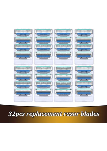 Sarı Stil Gillette Mach 3 Için Tıraş Bıçağı Bıçakları Kasetleri Yedek Bıçaklı Tıraş Güvenliği Düz Tıraş Makinesi Için Erkek Tıraş Makinesi Makinesi (Yurt Dışından)