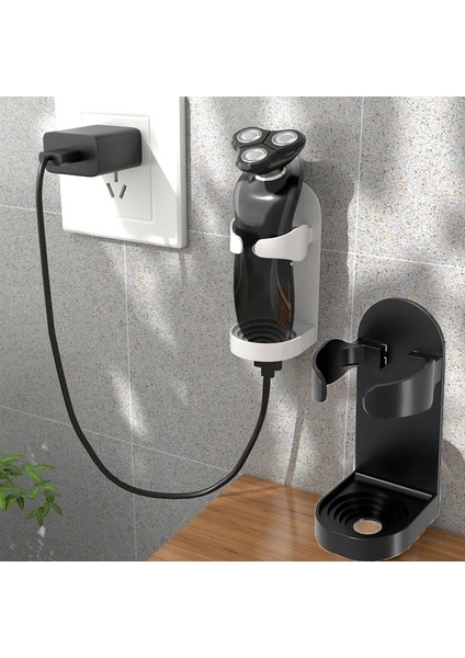 Beyaz Stil Elektrikli Tıraş Makinesi Tutucular Yumruk Ücretsiz Elektrikli Diş Fırçası Için Uygun Su Geçirmez Duvara Monte Banyo Organizatör Diş Fırçası (Yurt Dışından) fırsatları