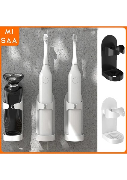 Beyaz Stil Elektrikli Tıraş Makinesi Tutucular Yumruk Ücretsiz Elektrikli Diş Fırçası Için Uygun Su Geçirmez Duvara Monte Banyo Organizatör Diş Fırçası (Yurt Dışından) indirimleri