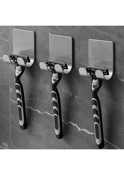 No.4 Stili Kendinden Yapışkanlı Tıraş Makinesi Raf Duvar Depolama Kanca Erkek Jilet Raf Tıraş Standı Banyo Organizatör Priz Kanca Kordon Tel Tutucu (Yurt Dışından) modelleri