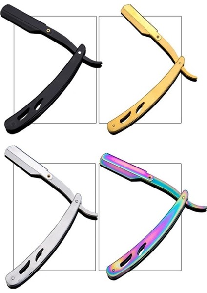 Gümüş Tarzı Saç Stilisti Erkek Jilet Kıdemli Paslanmaz Çelik Bıçak Yüz Sakal Tıraş Tutucu Özel Kozmetik Aletler (Yurt Dışından) fiyatları