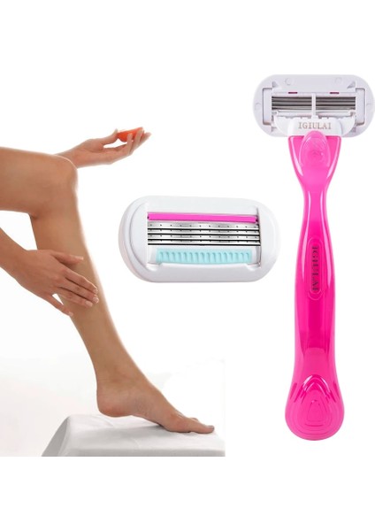 Turuncu Tarzı Yüksek Li Kadın Vücut Saç Bikini Aloe Şerit Güvenlik Jilet Seti Kadın Venüs Tıraş Makinesi Yedek Kafaları (Yurt Dışından) modelleri