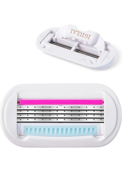 Turuncu Tarzı Yüksek Li Kadın Vücut Saç Bikini Aloe Şerit Güvenlik Jilet Seti Kadın Venüs Tıraş Makinesi Yedek Kafaları (Yurt Dışından) indirimleri