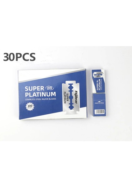 30 Adet Tarzı Adet Çift Kenarlı Tıraş Bıçağı Erkek Tıraş Bıçağı Tıraş Paslanmaz Çelik Tıraş Bıçakları Manuel Tıraş Bıçağı Tıraş Aracı (Yurt Dışından)